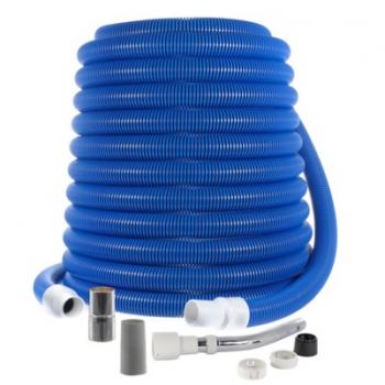 Commercial Central Vacuum Hose with Metal Adapters 