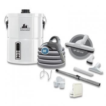 Deco Vac SV20 Central Vacuum System Kit with Complete Attachment Kit