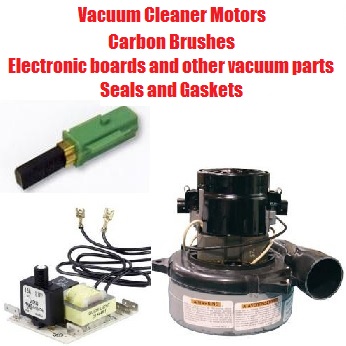 Central vacuum motor carbon brushes and parts