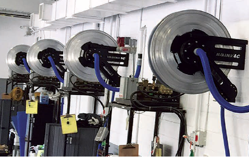 Central Vacuum 50' Hose Reel with Automatic Rewind System