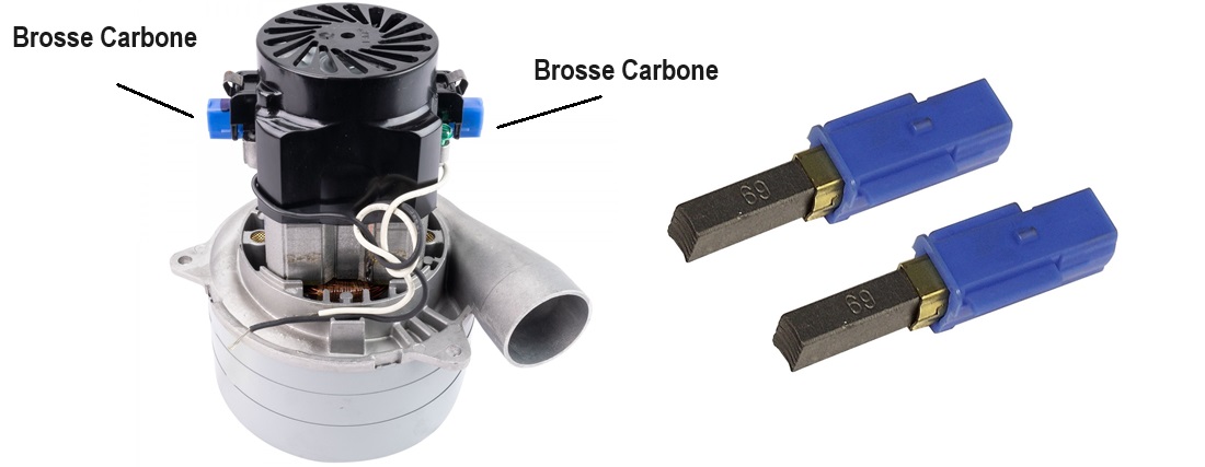 carbon brush for vacuum motor