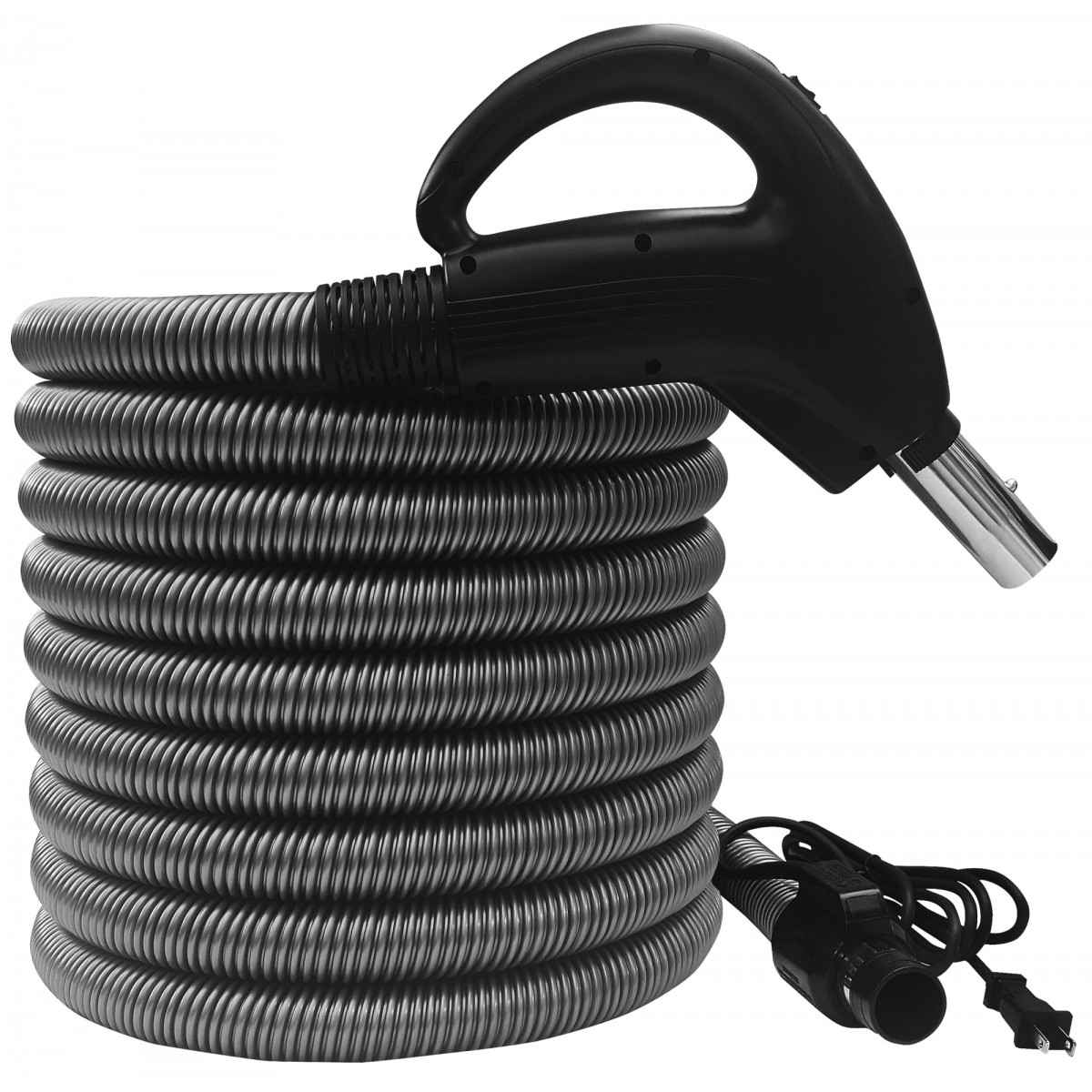 plastiflex black central vacuum electric hose