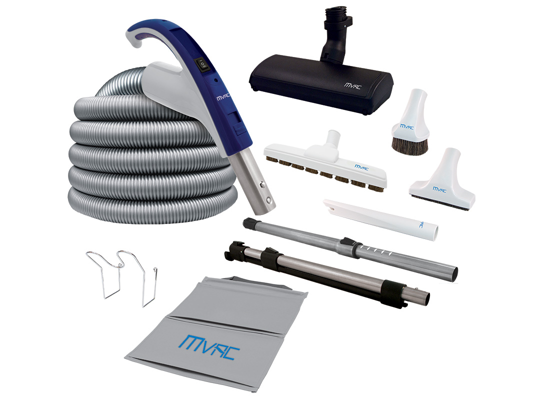 mvac central vacuum hose and attachments