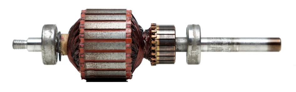 central vacuum motor bearings and armature rotor