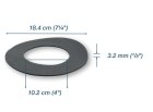 Central Vacuum Motor Gasket for 7.2'' Motor