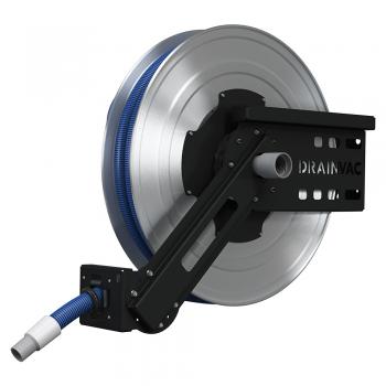 Central Vacuum 50' Hose Reel with Automatic Rewind System