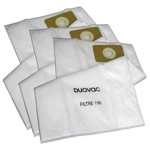 DuoVac Central Vacuum Replacement Bags FILTRE-196