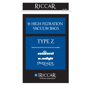 Riccar Type Z Moonlight & Sunburst Vacuum Cleaner Bags RRZP-6