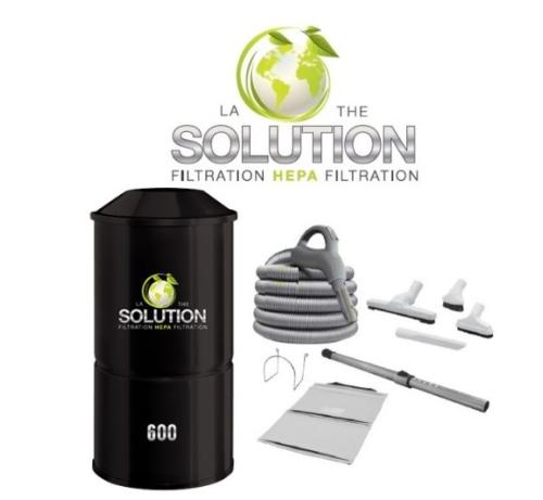 Solution 600T Central Vacuum Package with Deluxe Attachments