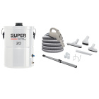 Super Vac 20 Central Vacuum Package with Attachment Kit