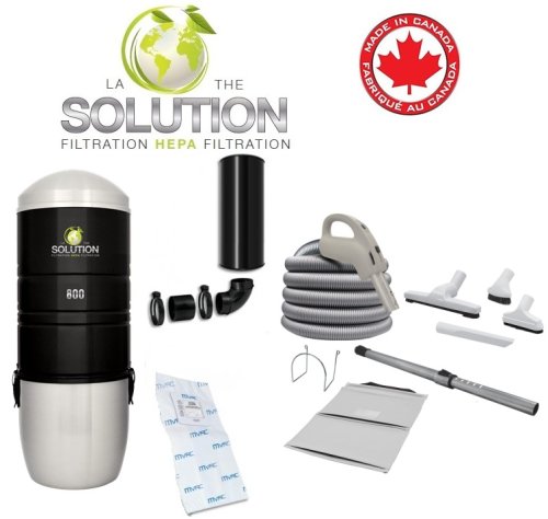 Solution 800 Central Vacuum Package with Deluxe Attachments